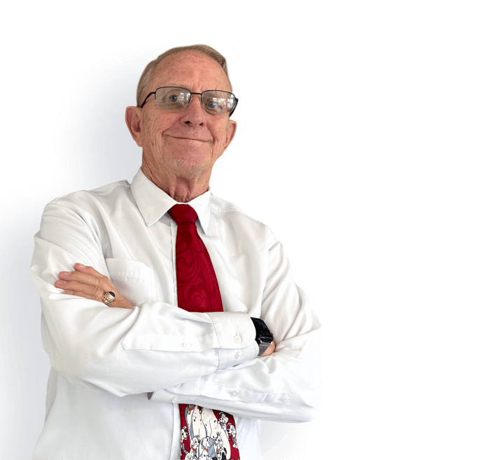 Happy woman with notebook and pen